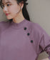 【安田美沙子さん着用 / 選べる2type】ボタンニットチュニック